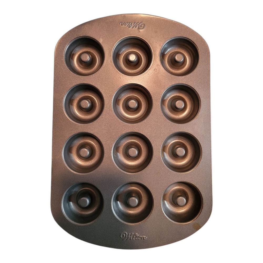 Wilton Donut‎ Pan 12 Cavity Nonstick Mini Donut Baking Pan